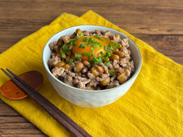 納豆そぼろごはん