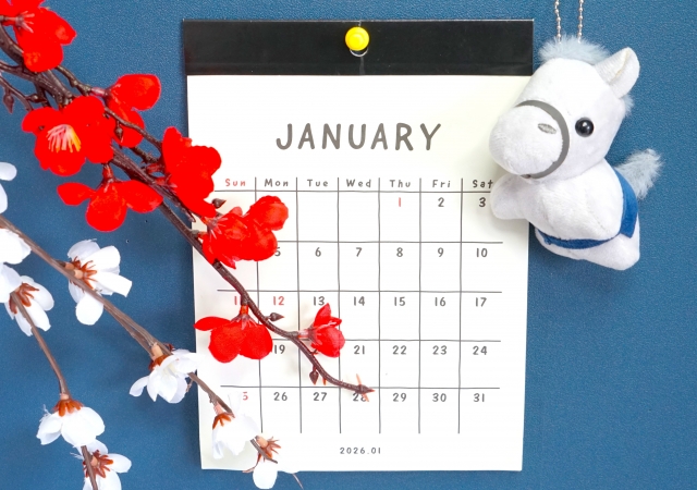 1月のカレンダー