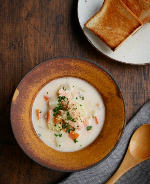 塩鮭のチャウダー