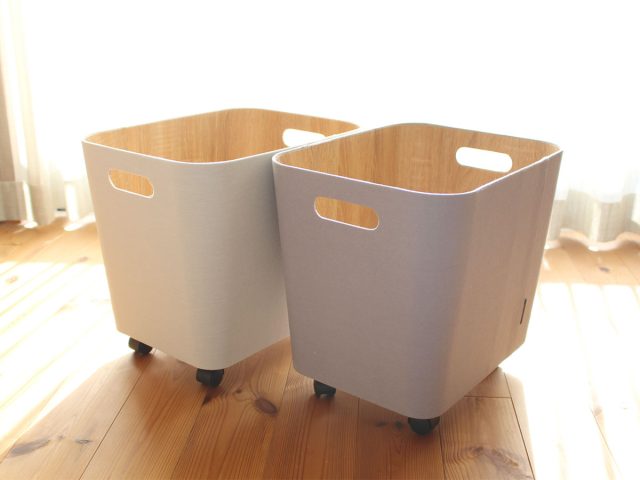 荷物の一時置きに キャスター付き収納 ワイドタイプ