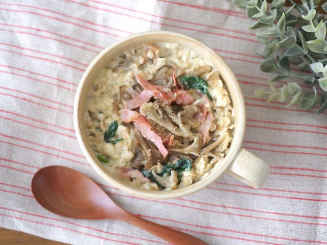 豆乳オートミールリゾット