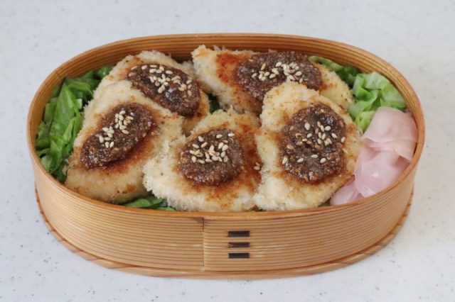 2品弁当の詰め方プロセス