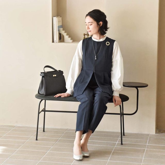 ジレの新学期コーデ