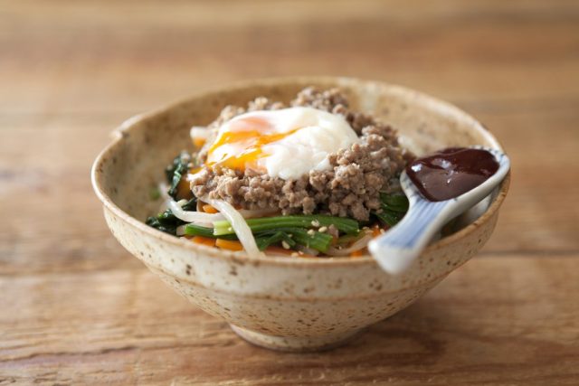 肉みそビビンバごはん