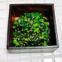 10分で簡単！ごまたっぷり『春菊のナムル』の作り置きレシピ