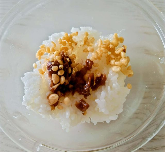 梅干しと天かす