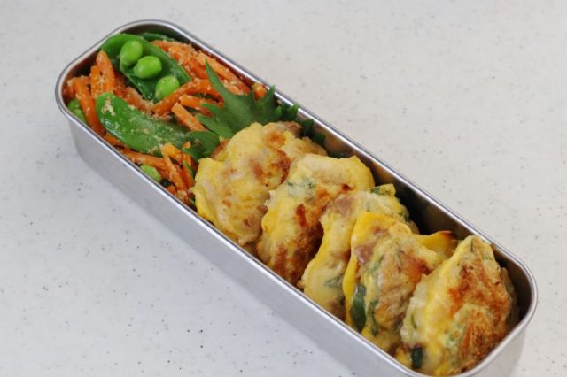 2品弁当の詰め方プロセス