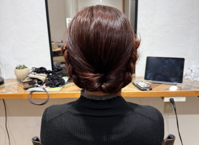 ヘアアレンジ後姿