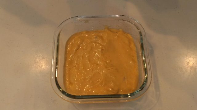 バナナケーキの生地