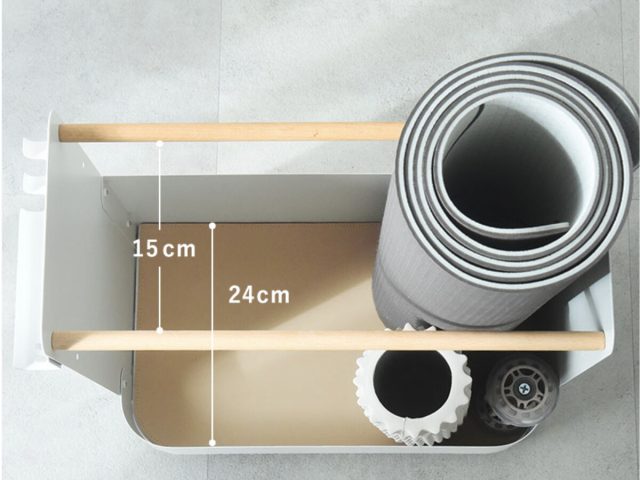 Ordre 立てて収納できる フィットネス収納