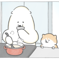 【四コマ漫画】おうちで楽しむ手作り甘酒♪待ちきれないおしばの要求とは？