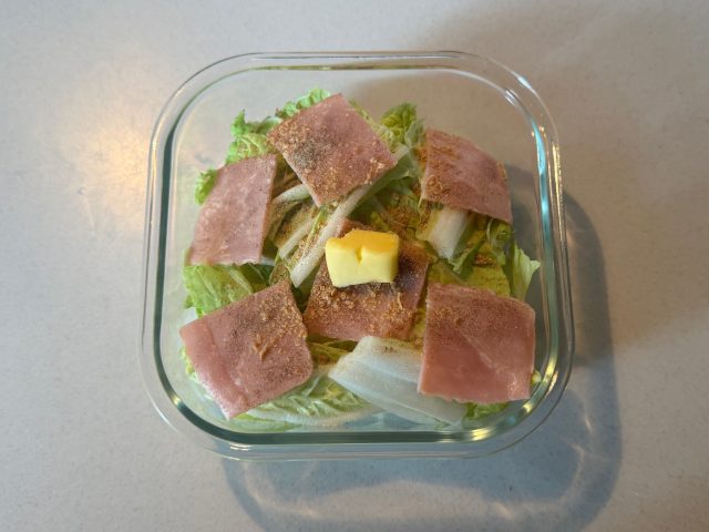 バターをのせる