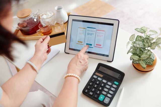 サブスク契約画面