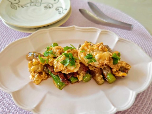 てりたまアスパラガス