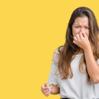 「においがダメでした」を英語で言うと？