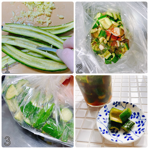 酸っぱいピリ辛きゅうりの作り方