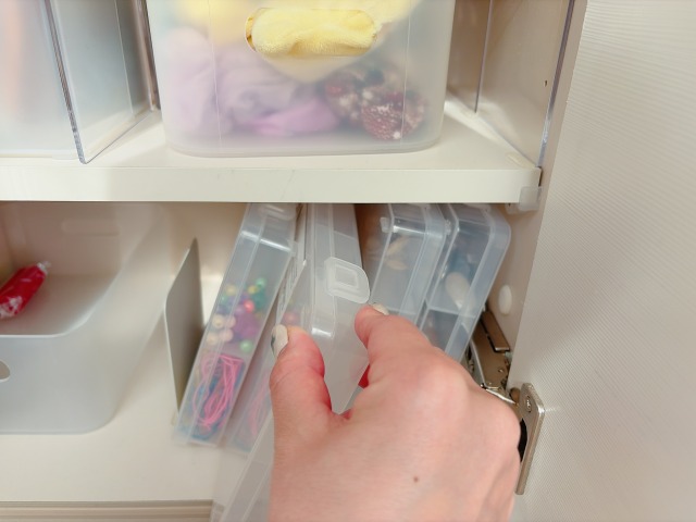 取り出しやすい小物収納