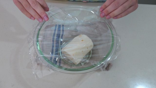 ボウルに入れた長芋