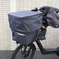 普段すっきり、必要な日はたっぷり！園の送迎ママにちょうどいい「自転車カゴカバー」