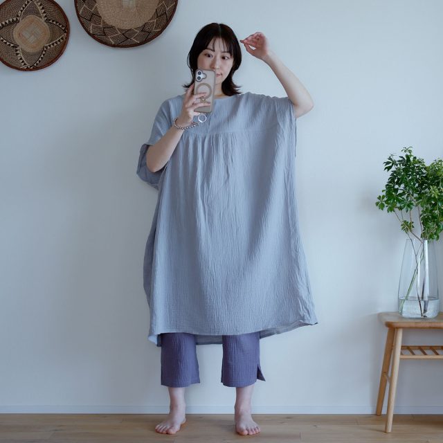 湯上りガーゼワンピース