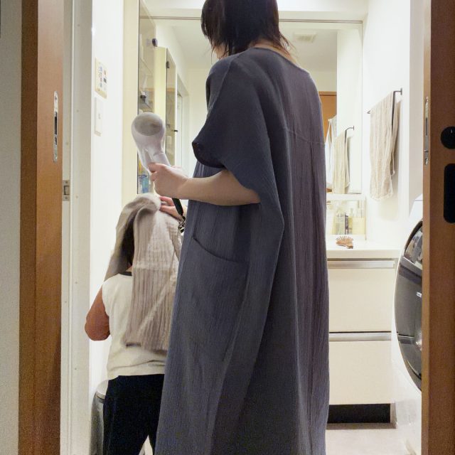 湯上りガーゼワンピース