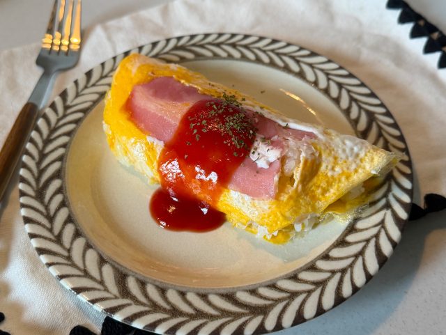 ベーコンチーズオムライス