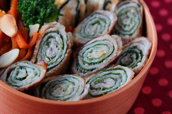 豚の大葉みそ巻き