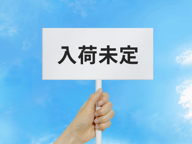 入荷未定
