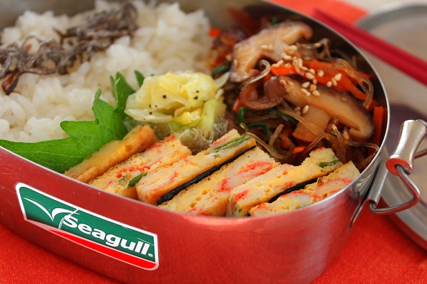 カニ玉の海苔サンドオムレツ