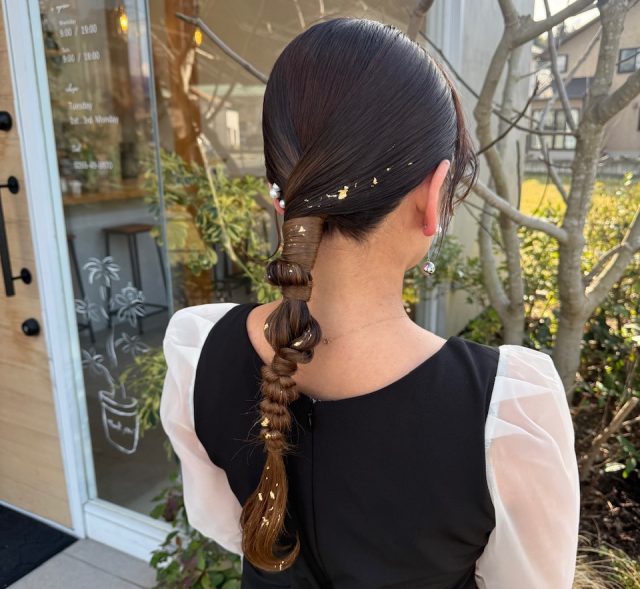 ヘアアレンジ後姿