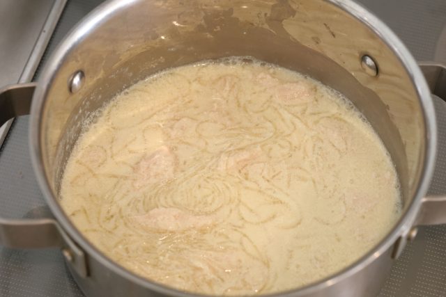 小鍋に入れた春雨