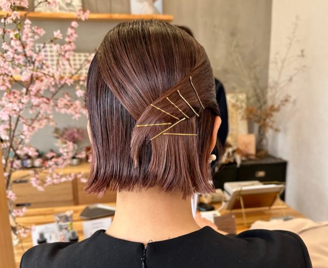 ヘアアレンジ後ろ