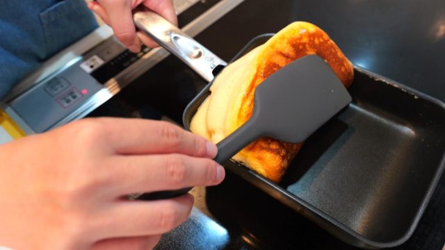 折りたたんだスフレパンケーキ