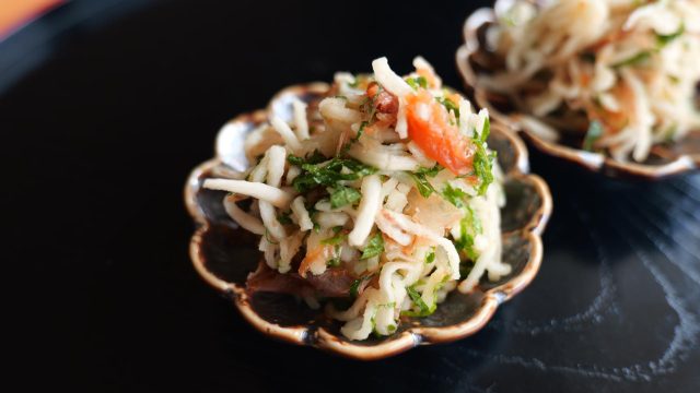 切干大根の梅かつおサラダ