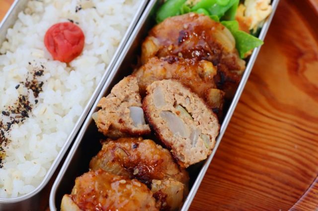 新玉ねぎのハンバーグ