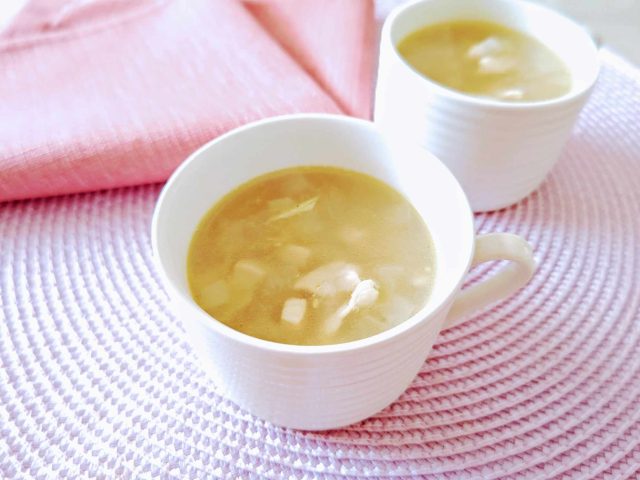 鶏むね肉の生姜スープ