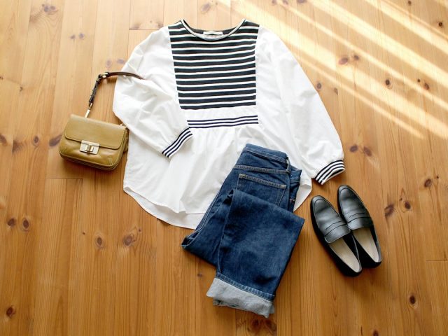 ローファーのコーデ