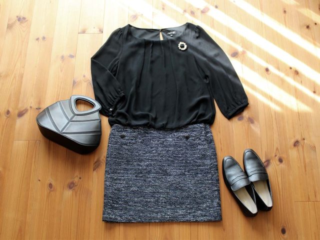 ローファーのコーデ