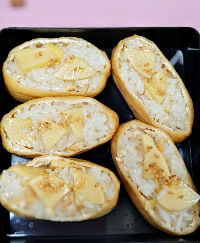筍ご飯のいなり寿司