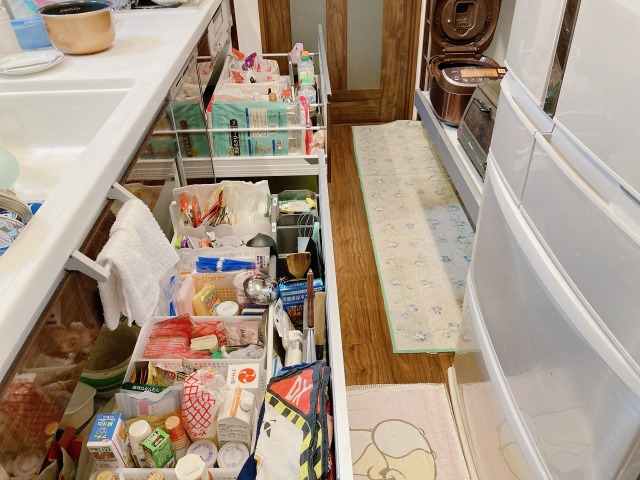 キッチンの引き出し収納