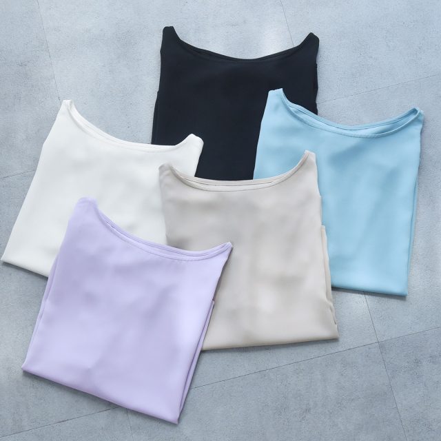 洗えてシワになりにくい 着回しの効く Tシャツブラウス 接触冷感 吸水速乾