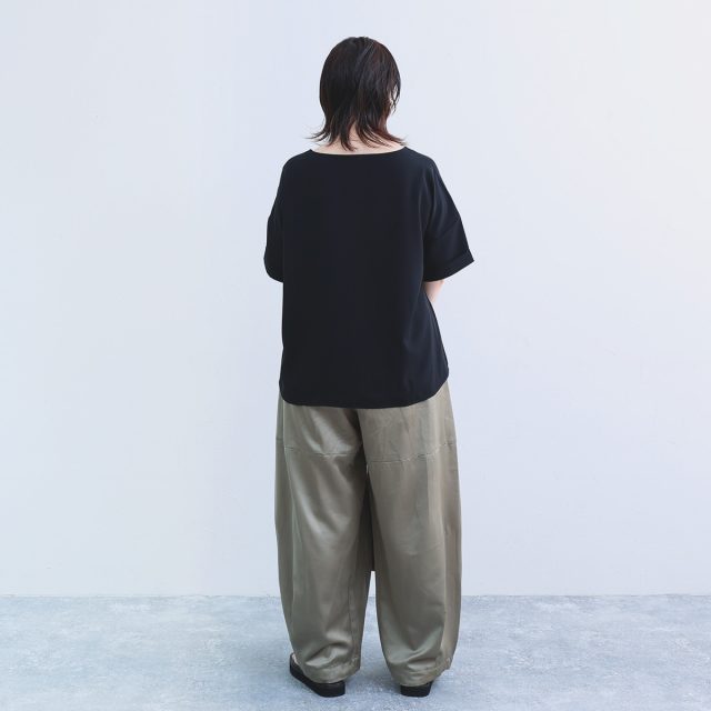 洗えてシワになりにくい 着回しの効く Tシャツブラウス 接触冷感 吸水速乾