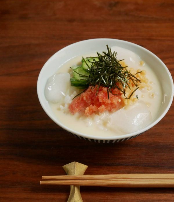 冷やし豆乳茶漬け