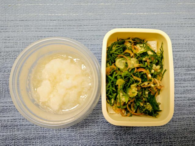 肉おろしナスぶっかけ素麵