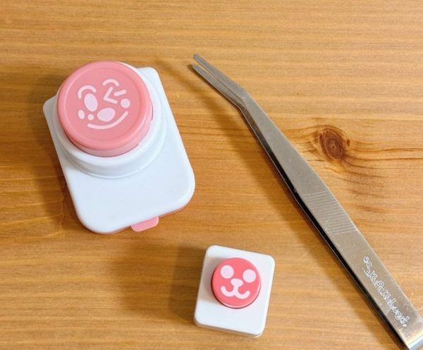 海苔用のパンチとピンセット