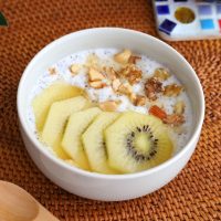 腸活に◎さっぱり「ゴールドキウイの紅茶ヨーグルトボウル」