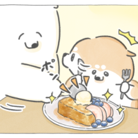 【四コマ漫画】vol.216｜熱々×ひんやりがたまらない！ご褒美フレンチトースト