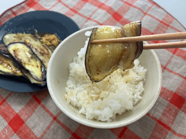 ナスの生姜醤油