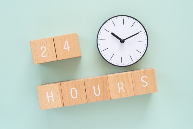24時間と時計
