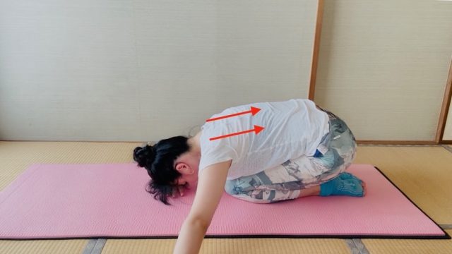 巻き肩改善ピラティスNG例